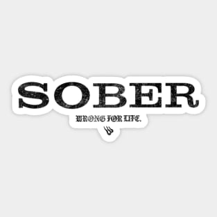 SOBER Anti Alcohol Sticker
